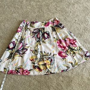 CAbi Watercolor Floral Skirt